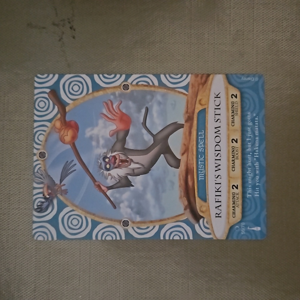 Rafiki's Wisdom Stick Sorcerer's of The Magic Kingdom Card